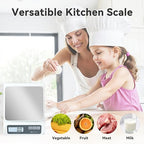 CYBERGIANT 13lb/0.1g Precision Digital Food Scale - Meal Prep Kitchen Baking & Espresso Coffee - Gram Scale with Stainless Steel Platform & LCD Display