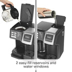 Hamilton Beach FlexBrew 2-Way Brewer Programmable Coffee Maker (49976) Bundle with Support Extension