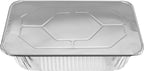 NYHI 9x13 Aluminum Pans With Lids, Disposable Half Size Steam Table Foil Pans for Catering, Baking, Roasting, Buffet Trays, Food Containers – (10 Pack)