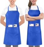 Utopia Kitchen 2 Pack Bib Apron, Adjustable with 2 Pockets, Water and Oil Resistant, Cooking Kitchen Chef Apron for Women Men