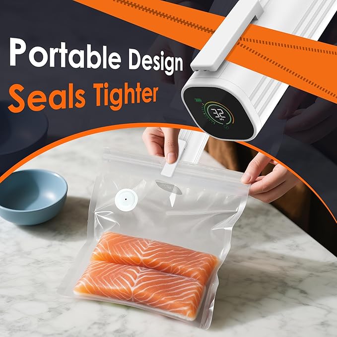 Vacuum Sealer Bags,Reusable Vacuum Sealer Bags,Can Withstand More Than 100 Washes,Medium Size (30 Bags)