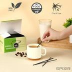 Coffee Stirres, Disposable 7.87-inch Drinking Straws or Coffee-Stirs, 2000pcs Black Straws CoffeeBar Accessories or Cocktail Straws