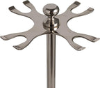 Creative Co-Op 5-Piece Stainless Steel and Mango Wood Bar Tools with Stand, Nickel Finish and Natural