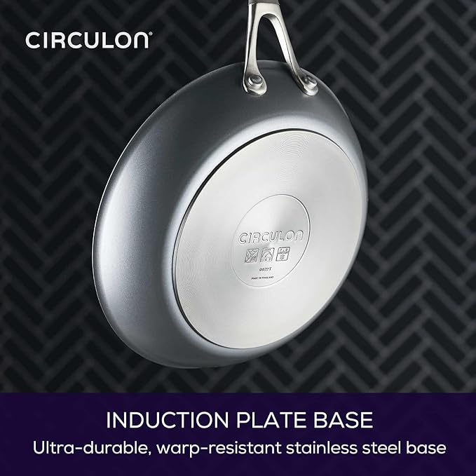 Circulon A1 Series with ScratchDefense Nonstick Induction Frying Pan, 10-Inch, Fry Pan, Graphite