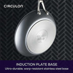 Circulon A1 Series with ScratchDefense Nonstick Induction Frying Pan, 10-Inch, Fry Pan, Graphite