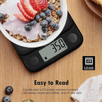 Food Scale Kitchen Scale Weight Grams and Ounces Small Digital Scale for Weight Loss Baking Cooking Coffee of NUTRI FIT, Max 11lb 0.5g Increment, LCD Smart Tare, Easy to Use for Travel