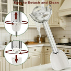 Cordless Immersion Blender Hand Blenders Set,Variable Speed 4 in 1 Stick Emulsifier with Chopper and Whisk for Soup, Baby Food and Smoothies,White