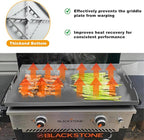 Upgrade Flat Top Griddle Insert for Blackstone 28 Inch Tabletop Griddle Powder Coated Steel Grill Cooking Plate Replacement Parts w/Rear Grease System for 1517 1883 1924 1853 1963 1885 1856 1605 1803