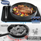 Walfos XXL Silicone Trivet 16x12 Inch, Trivets for Hot Pots and Pans, Heat Resistant Pot Holders Hot Pads for Kitchen Quartz Countertops, Hot Dishes, 4 Pack