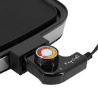 MegaChef Electric Fry Pan with Copper Non-Stick Coating, Tempered Glass Lid & Adjustable Temperature Control, Versatile Small Kitchen Appliance (11.81 Inch Fry Pan)