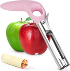 Rainspire Apple Corer Tool Kitchen Apple Core Remover Stainless Steel Comfortable Nonslip Handle, Dishwasher Safe (Pink)