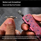 OKNIFE U1 Pro Multitool Folding Utility Knife with Folding Screwdriver, Quick Change Blade, Rail Lock & Pocket Clip for Men and Women (Carbon Fiber Overlay）