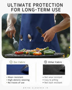 Syntus Apron for Men Women, Adjustable Cooking Kitchen Chef Aprons with 2 Pockets, Cotton/Polycotton/Polyester
