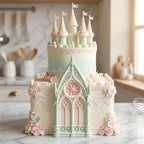 Retro Gothic Window Fondant Silicone Molds for Cake Decorating Cupcake Topper Chocolate Candy Gum Paste Polymer Clay