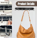 Utensil Racks with 6 Hooks Kitchen Utensil Holders Organizer Wall Hanging Balck Dish Storage Hooks