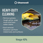 45% Vinegar (1 Gallon) - General Purpose All-Natural Multi-Surface Cleaner for Home, Patio & Commercial - High Performance, Powerful Concentrated Acetic Acid - Made in USA