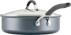 Circulon A1 Series with ScratchDefense Nonstick Induction Cookware, Large Saute Pan with Lid, Nonstick Pan, 5-Quart, Graphite