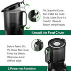 Cold Press Juicer,Fretta Juicer Machines with American-Sourced PCTG Material and 5.3" Extra Large Feed Chute,Fit Whole Fruits & Vegetables,BPA Free 250W(Silver,1.8L)