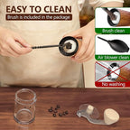 SYLORIA Manual Coffee Grinder with 56 External Adjustable Settings Hand Coffee Bean Mill with Ceramic Burr and Foldable Handle
