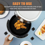 Air Fryer Replacement Parts, 4 Packs Air Fryer Rubber Bumpers Feet Parts Accessories Rubber Tips Rubber Tabs, Silicone Pieces for Chefman Gowise Powel XL and more Air Fryer Trays, Scratch-resistant