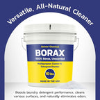 Raw Borax (10 lbs) - 100% Pure, Unscented, Multi-Purpose Cleaner & Detergent Booster - Natural Household Cleaner and Stain Remover - Made in the USA
