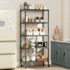 SINGAYE 5 Garage Heavy Duty Shelving Unit Kitchen Pantry Close Home Organizers and Storage Bathroom Shelf Laundry Room Organization Industrial Book Metal Wire Adjustable Shelves
