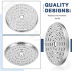 2 Pcs 44199 Stainless Steel Percolator Basket Lid Cover Fits for Pr-esto 12-Cup 0281103 0281105 0281104 Coffee Percolator