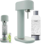 Mysoda Ruby 2 Carbonated Water Maker - Silent and Long-Lasting Aluminium Soda Maker with 1L Water Bottle - Without CO2 Cylinder - Pigeon