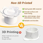 Cake Pop Mold Set with 8.7 Inch Double Tray, 1.75in Heart and Round Non-3D Printed Cake Pop Cutter and Pusher, Smooth and Easy Clean Surface, Baking Molds for Home Baking, Birthday Parties, Wedding
