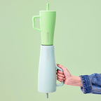 BrüMate Era 20 oz Tumbler with Handle and Straw | 100% Leakproof Insulated Tumbler with Lid and Straw | Made of Stainless Steel | Cup Holder Friendly Base | 20oz (Kiwi)