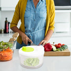 Small Lettuce Spinner - Salad Bowl Spinner, Salad Dryer for Washing Spinner, Small Salad Spinner for Draining Greens, Fruits, and Vegetables