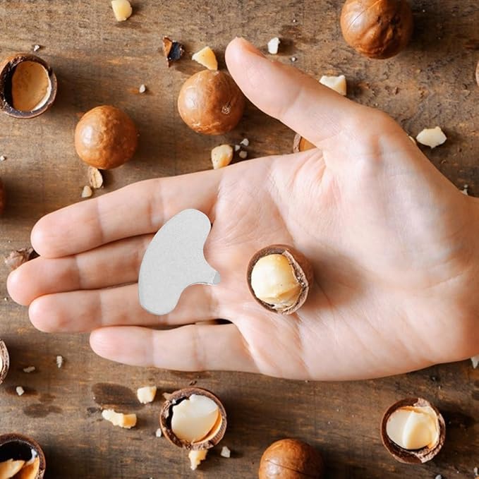 Totority 30pcs Iron Macadamia Nut Opener Sheller Tool Nut Splitter for Home Use Sturdy Nutcracker Specialty Kitchen Gadget