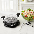 Chicken Shredder Large Tool Twist with Middle Plate, Food Tongs and Brush, Chicken Breast Shredder with Visible Anti Slip Design and Ergonomic Handles, BPA Free, Suitable for Chicken Pork Beef