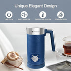 Huogary Milk Frother,4 in 1 Milk Frother and Steamer,10.14 oz /300 ml Hot and Cold Foam Maker,Milk Steamer,Milk Warmer for Coffee,Cappuccinos,Macchiato, 120V