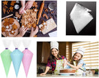 Piping Bags, 50pcs 12 Inch Disposable Anti-Burst Cake Decorating Bags, Non-Slip Pastry Bags for Cakes,Cream Frosting and Cookie Decorating