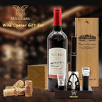 Air Pressure Wine Bottle Opener with Foil Cutter, Wine Aerator Pourer, 2 Vacuum Wine Stoppers, Storage Base (6 PCS), Corkscrew Wine Opener, The Best Wine gifts for Wine Lovers