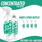 Oh Yuk Glass Cleaner Combo – Includes 24 oz Spray + 16 oz Concentrate Refill (Makes 5 Sprays) | Streak-Free Cleaning for Mirrors, Windows & More | Vegan, Made in USA