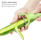 Original Vegetable Fruit Peeler Carbon Steel Blade 3 Pack Red/Green/Yellow…