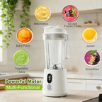 Portable Blender for Shakes and Smoothies - 300 Watt Small Blender 500ML Electric Juicer Personal Blenders for Shakes and Smoothies Portable juicer with Type-C Rechargeable