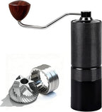 Manual Coffee Grinder,Stainless Steel Conical Burr with Adjustable Setting,Double Bearing Positioning for French Press, Drip,Espresso,Hand Coffee Grinder,20g Capacity Suitable for Camping&Office&Gift
