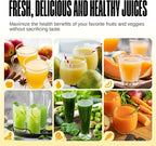 Ventray Ginnie Mini Cold Press Juicer, Small Slow Masticating Juicer for Vegetables and Fruits, High Juice Yield, Easy to Clean, Space-Saving, Fit for Personal/Travel/Picnic/Office - Yellow