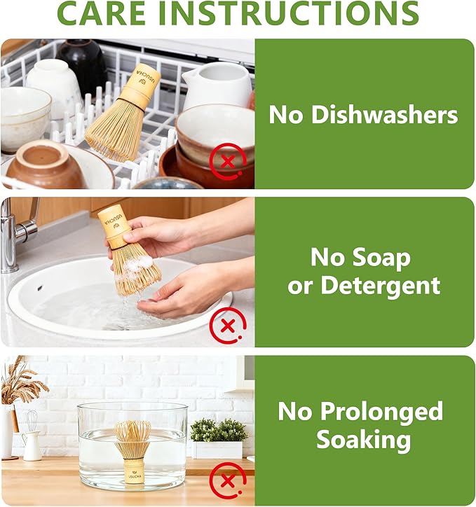 Bamboo Matcha Whisk, Handcrafted Organic Traditional Japanese Chasen, Matcha Stirrer Green Tea Preparation Mixing Tool Accessory (120 Prongs)