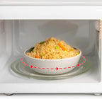 Nostalgia Retro Compact Countertop Microwave Oven - 0.7 Cu. Ft. - 700-Watts with LED Digital Display - Child Lock - Easy Clean Interior - Red