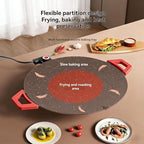 Indoor Grills Electric Smokeless, Smoke-Free Indoor Electric Grill & Non-stick Pan, 11/14 /15 Inch Nonstick Round Pan with Temperature Control, for Steaks, Pancakes, And BBQ (40 cm / 15.75 in)