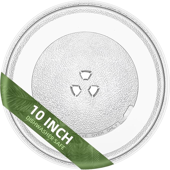 10" Microwave Turntable Compatible with GE WB49X10229 WB49X0688, 10 inch Replacement Microwave Glass Plate for Magic Chef MP-3517203600