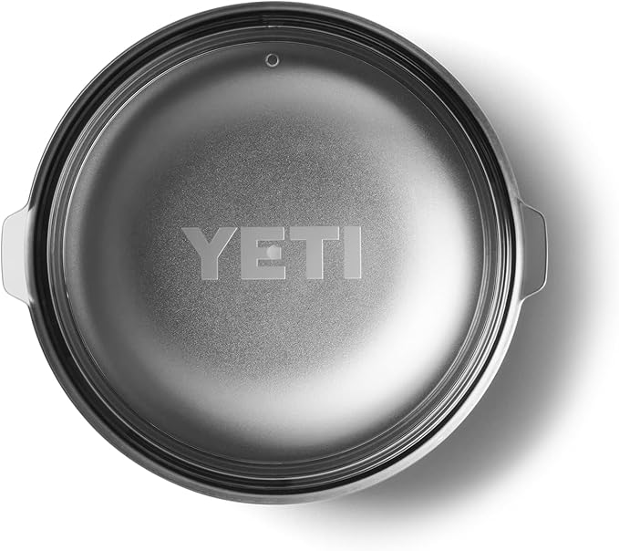 YETI Rambler Low Bowl, Vacuum Insulated, Stackable and Nestable Stainless Steel Bowl with Lid, 0.7 Quart, White