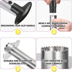 Pineapple Corer, [Upgraded, Reinforced, Thicker Blade] Newness Premium Pineapple Corer Remover, Stainless Steel Pineapple Core Remover Tool for Home & Kitchen with Sharp Blade for Diced Fruit Rings