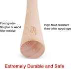SOLIGT 12" Sauerkraut Pounder for Mason Jars Vegetable Fermentation- One Piece of Solid Wood