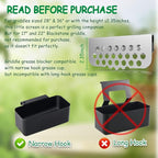 BBQ Tider Grilling Grease Gate Blocker for Blackstone Griddle Accessory, 1Pack Bbq Cook Tool Food Goalie Mesh Screen Compatible with Many Griddle(Not For Old-style Long Hook 17" and 22" Blackstone)