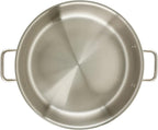 Winco Commercial-Grade Stainless Steel Brazier with Lid, 20 Quart